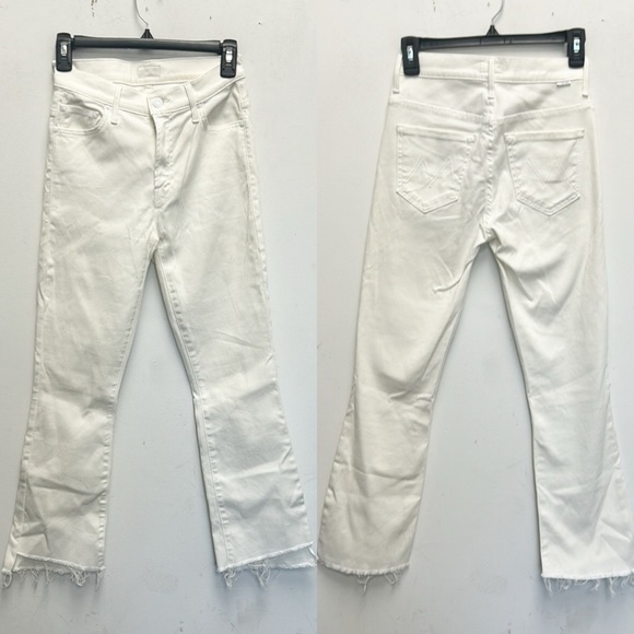 MOTHER The Insider Mid-Rise Crop Step Fray Glass Slipper - Picture 2 of 7